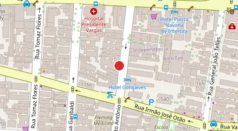 Mapa da localização