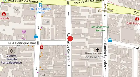 Mapa da localização