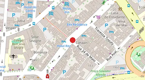 Mapa da localização