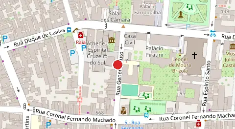 Mapa da localização