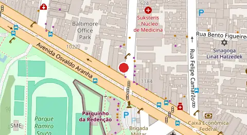 Mapa da localização