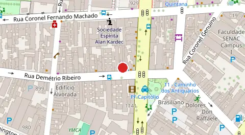 Mapa da localização