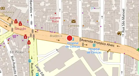 Mapa da localização