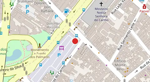 Mapa da localização