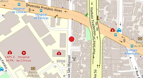 Mapa da localização