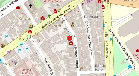 Mapa da localização
