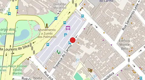 Mapa da localização