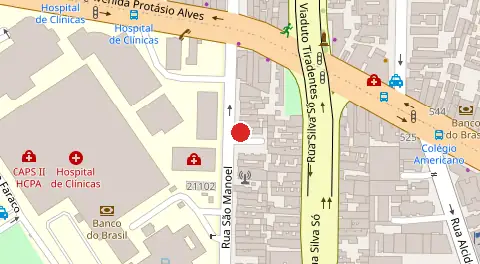 Mapa da localização