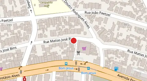 Mapa da localização
