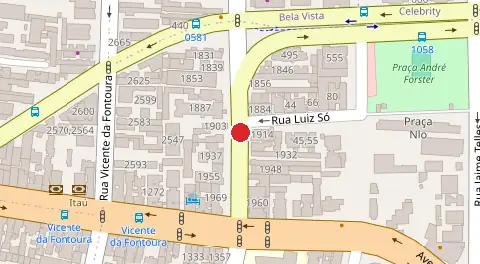 Mapa da localização