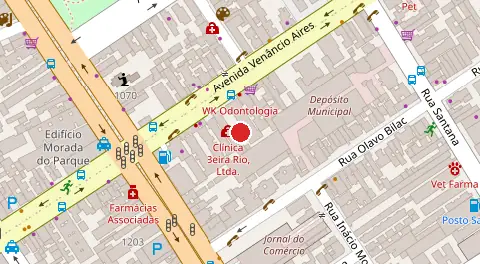 Mapa da localização