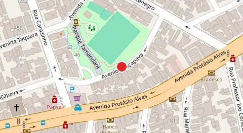Mapa da localização