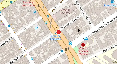 Mapa da localização