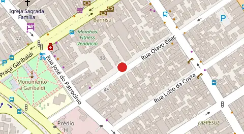 Mapa da localização