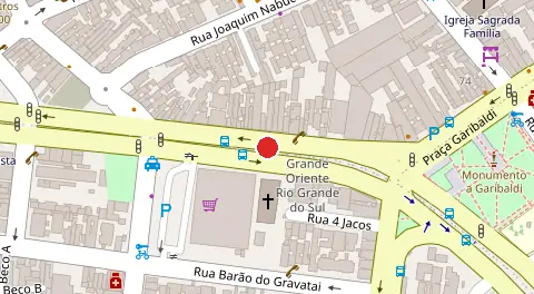 Mapa da localização