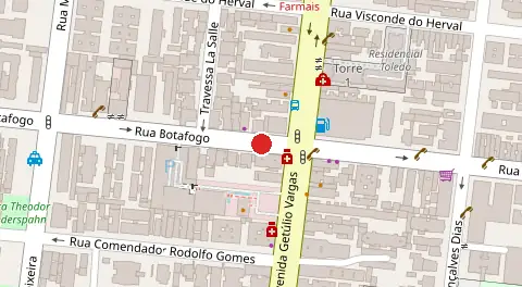 Mapa da localização