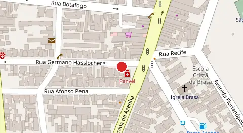 Mapa da localização