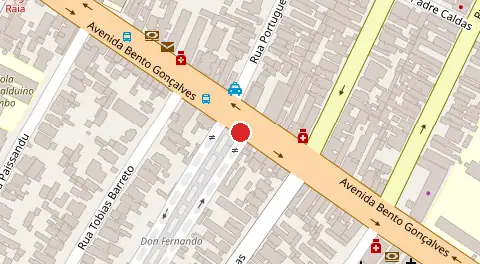 Mapa da localização