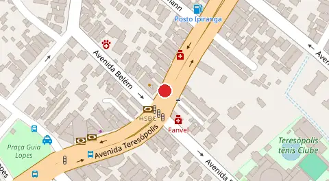 Mapa da localização
