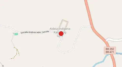 Mapa de Aldeia Indigena Aldeia Kaygang Gyro
