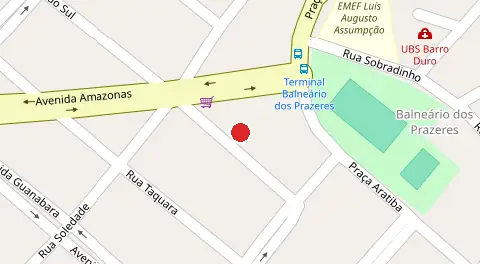 Mapa da localização
