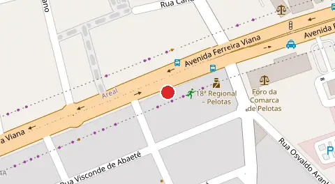 Mapa da localização