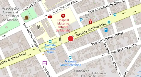 Mapa da localização