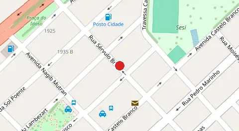Mapa da localização