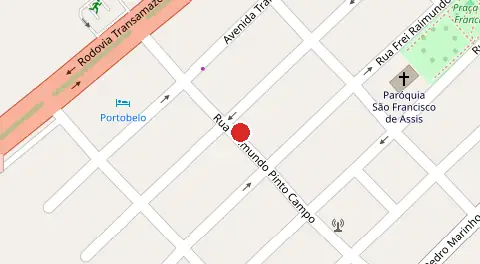 Mapa da localização