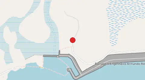Mapa de Sítio Barragem