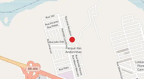 Mapa de Cidade das Rosas