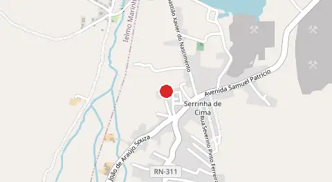 Mapa de Serrinha das Pedreiras