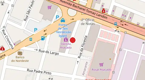Mapa da localização