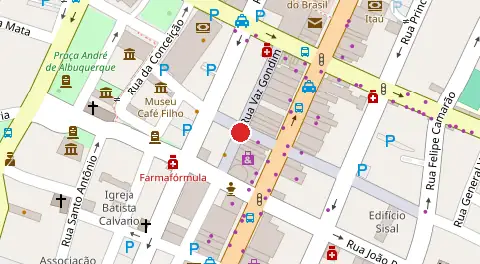 Mapa da localização