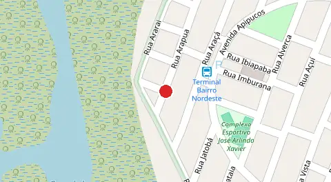 Mapa da localização