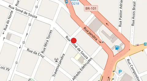 Mapa da localização