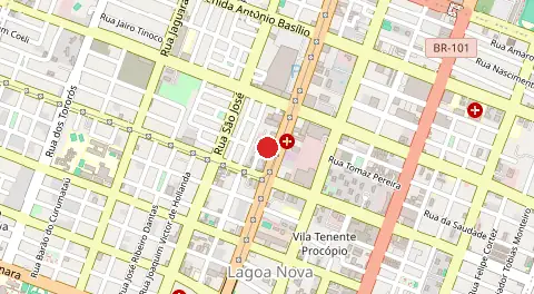Mapa de Lagoa Nova