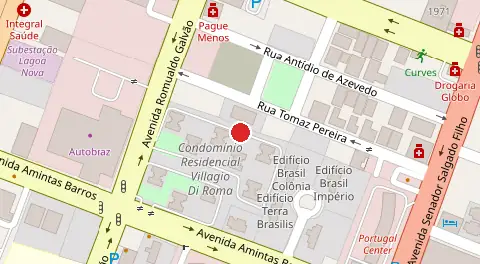 Mapa da localização