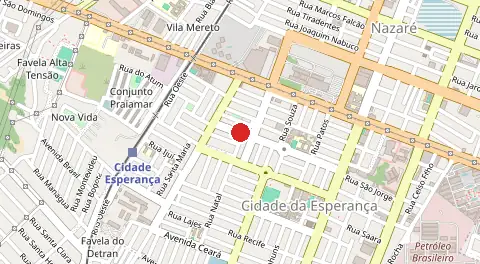 Mapa de Cidade da Esperança