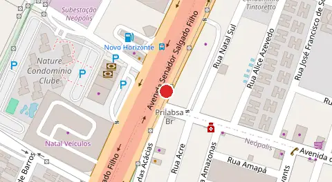Mapa da localização