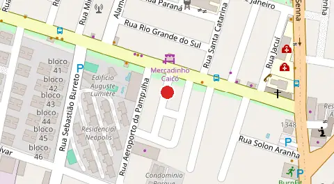 Mapa da localização
