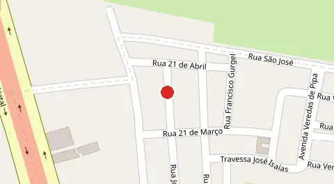 Mapa da localização