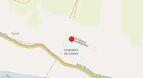 Mapa de Laranjeiras dos Cosmes