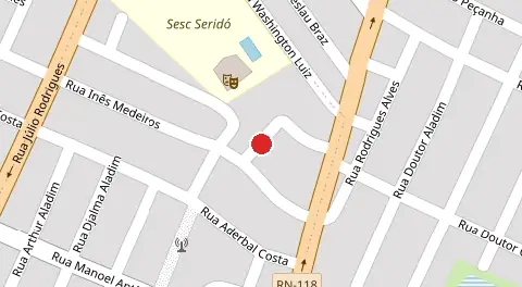 Mapa da localização
