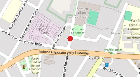 Mapa da localização