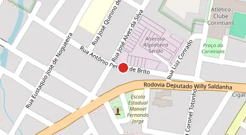 Mapa da localização