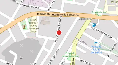 Mapa da localização