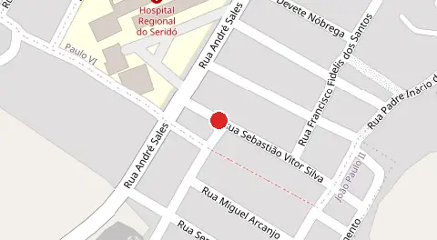 Mapa da localização