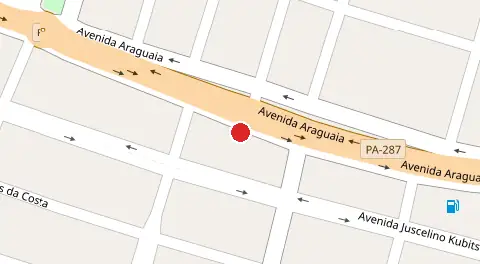 Mapa da localização