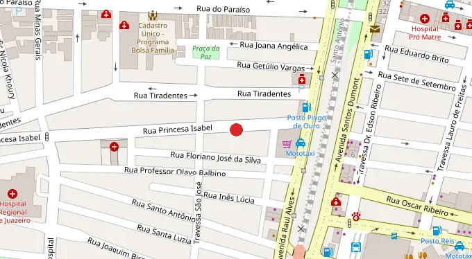 Mapa da localização